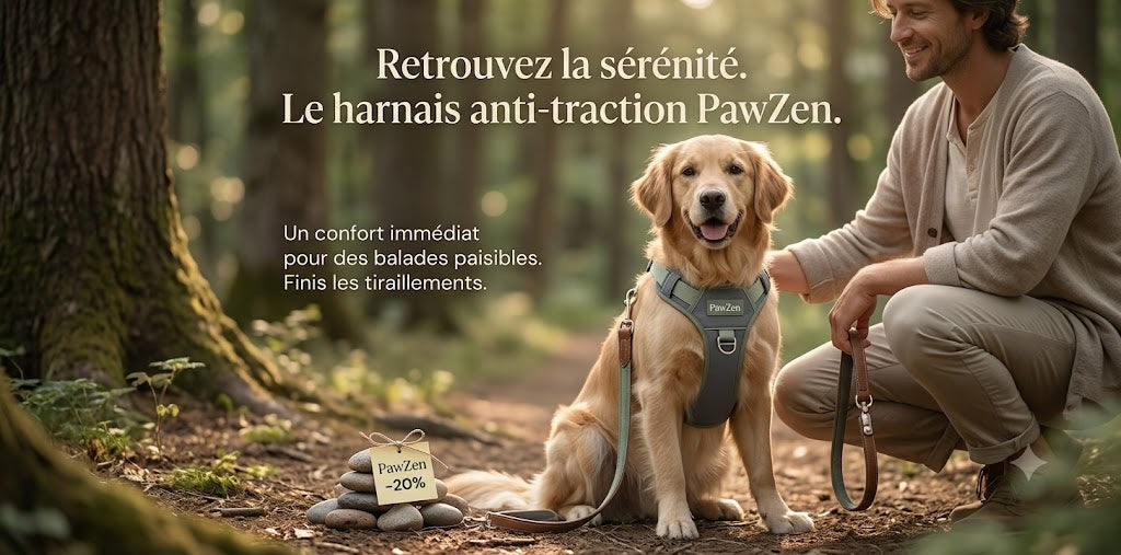 Harnais Anti-Traction PawZen — Reprenez le Contrôle de Vos Balades